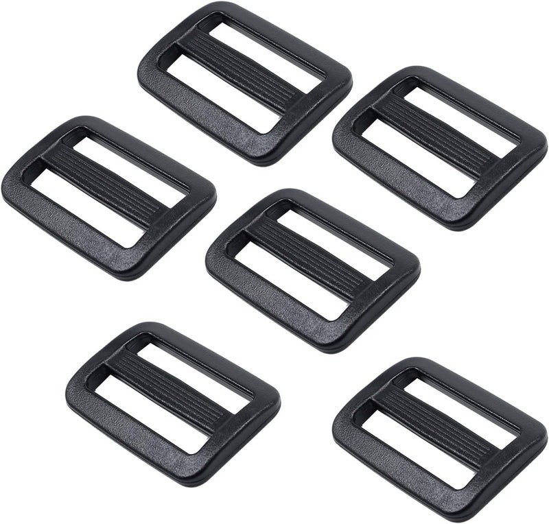 Baitoo Tri glide Slider,Heavy Duty Plastic Tri Glide Slide Buckle Strap sliders Adjusters for Backpack Strap Belt - Image 1